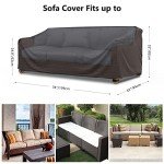 Durable Waterproof 3-Seater Patio Sofa Cover