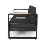 Giovanna Outdoor 3-Seater Sofa in Dark Grey