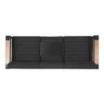 Giovanna Outdoor 3-Seater Sofa in Dark Grey