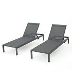 Cape Coral Outdoor Aluminum Chaise Lounge Set