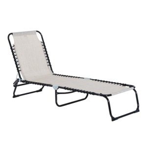 Folding Chaise Lounge Chair for Patio and Pool