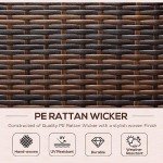 Outsunny Wicker 360° Swivel Recliner Chair