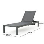Cape Coral Outdoor Aluminum Chaise Lounge Set
