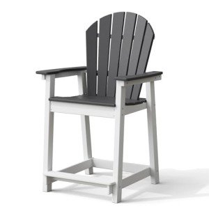 OTSUN Tall Adirondack Bar Stool Chair for Outdoors