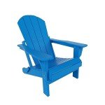 Pacific Blue Adirondack Folding Chair for Outdoors