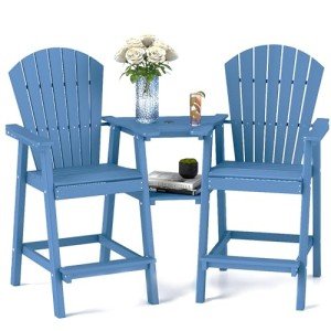 Navy Blue Tall Adirondack Chair Set of 2