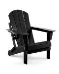 Serique Folding Adirondack Chair with Cup Holder