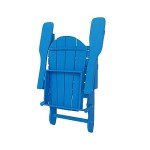 Pacific Blue Adirondack Folding Chair for Outdoors
