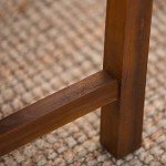 Modern Acacia Wood Slatted Patio Bench - 53