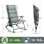 Oversized Portable Rocking Chair for Outdoors