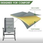 Oversized Portable Rocking Chair for Outdoors