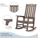 Oversized Outdoor Rocking Chair Set of 2