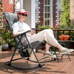 Oversized Portable Rocking Chair for Outdoors