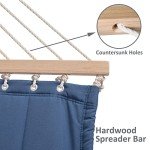 SUNCREAT Extra Large Double Outdoor Hammock - Blue