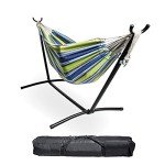 Ocean Floor Portable Double Hammock with Stand