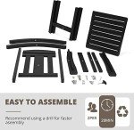 LUE BONA Weather Resistant Outdoor Rocking Chairs - Set of 2