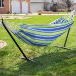 Ocean Floor Portable Double Hammock with Stand