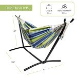 Ocean Floor Portable Double Hammock with Stand