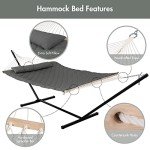 Comfortable 12FT Outdoor Hammock with Stand