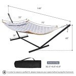 Mansion Home 12FT Freestanding Double Hammock Set