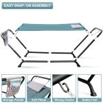 Sorbus Cozy Hammock Bed with Stand and Pillow