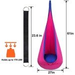 Kids Pod Swing Seat, Indoor/Outdoor Hammock Chair