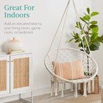 Macramé Hanging Chair - Indoor/Outdoor Hammock Swing