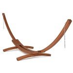 SUNCREAT 14 ft Heavy Duty Wooden Hammock Stand