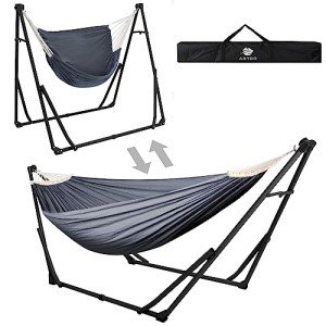 Portable 2-in-1 Hammock and Swinging Chair