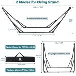 Portable 2-in-1 Hammock and Swinging Chair