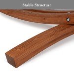 SUNCREAT 14 ft Heavy Duty Wooden Hammock Stand