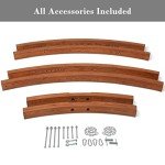 SUNCREAT 14 ft Heavy Duty Wooden Hammock Stand