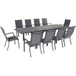 Hanover Naples 11-Piece Expandable Patio Dining Set