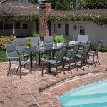 Hanover Naples 11-Piece Expandable Patio Dining Set