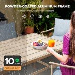 9-Piece Outdoor Dining Set with Cushions