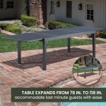 Hanover Naples 11-Piece Expandable Patio Dining Set