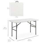 4ft Heavy-Duty Folding Table for Indoor/Outdoor Use