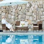 DUMOS 4-Piece Outdoor Wicker Patio Furniture Set