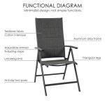 7-Piece Expandable Outdoor Dining Set for 6
