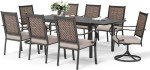9-Piece Wicker Patio Dining Set for 8
