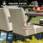 7-Piece Outdoor Dining Set with Cushioned Chairs
