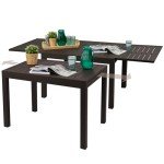 7-Piece Expandable Outdoor Dining Set for 6
