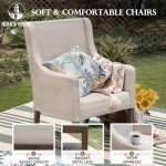 7-Piece Outdoor Dining Set with Cushioned Chairs