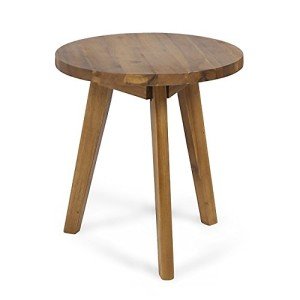 Gino Outdoor Acacia Wood Side Table