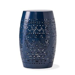 Ruby Outdoor Dark Blue Iron Side Table 12