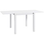 Expandable Patio Dining Table for 4-6, White