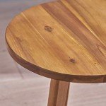 Gino Outdoor Acacia Wood Side Table
