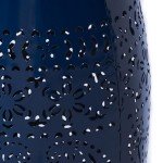 Ruby Outdoor Dark Blue Iron Side Table 12