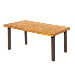 Flamaker Acacia Wood Dining Table for 6