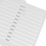 Expandable Patio Dining Table for 4-6, White